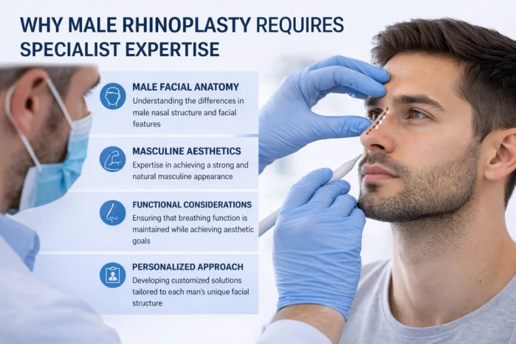 Male Rhinoplasty Requires Specialist